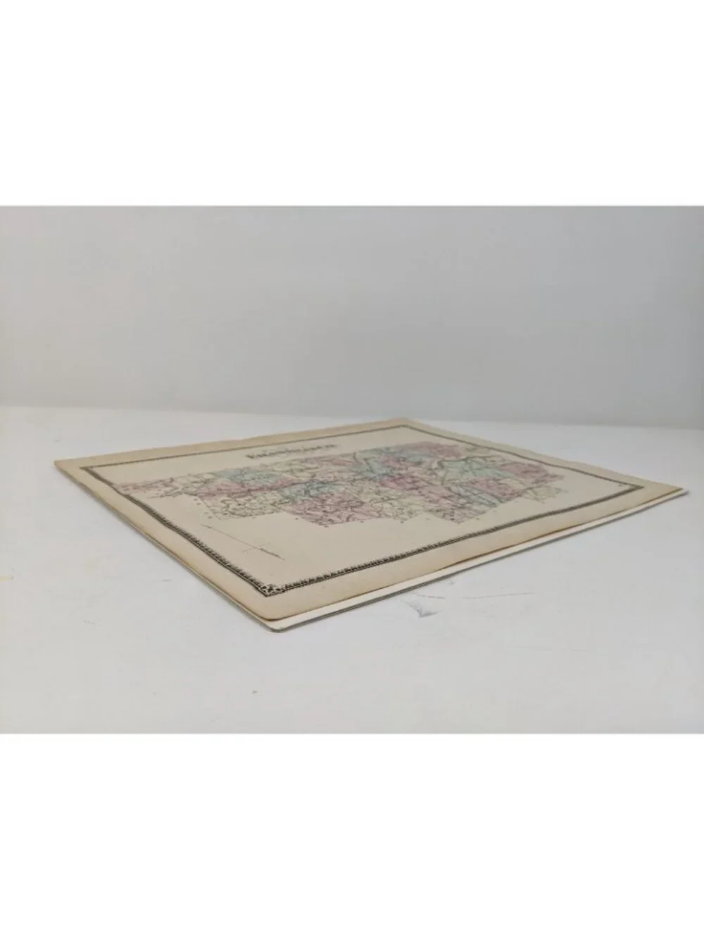 Antique Vintage 1871 Northfield, MA Franklin County Atlas Frederick Beers